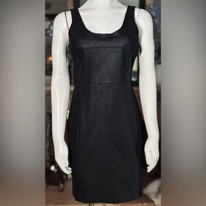 My Tribe Little Black Dress w/ Real Leather Front Panel, Sz M & L, New w/ Tags!